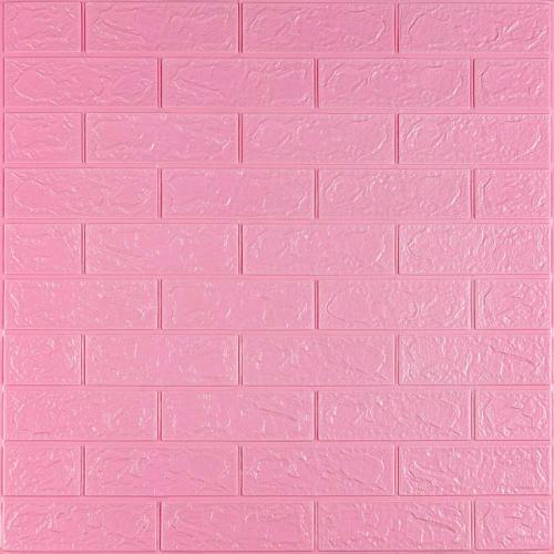 Самоклеюча 3D панель під рожеву цеглу Sticker Wall 3080х700х3мм