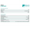 Люстра Eglo Fabriano 86x3.5x150 см Біло-чорний (EG390013)