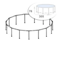 Набір: Каркас для каркасного басейну Intex 10095-01. Розмір 305 x 76 см (Metal Frame)