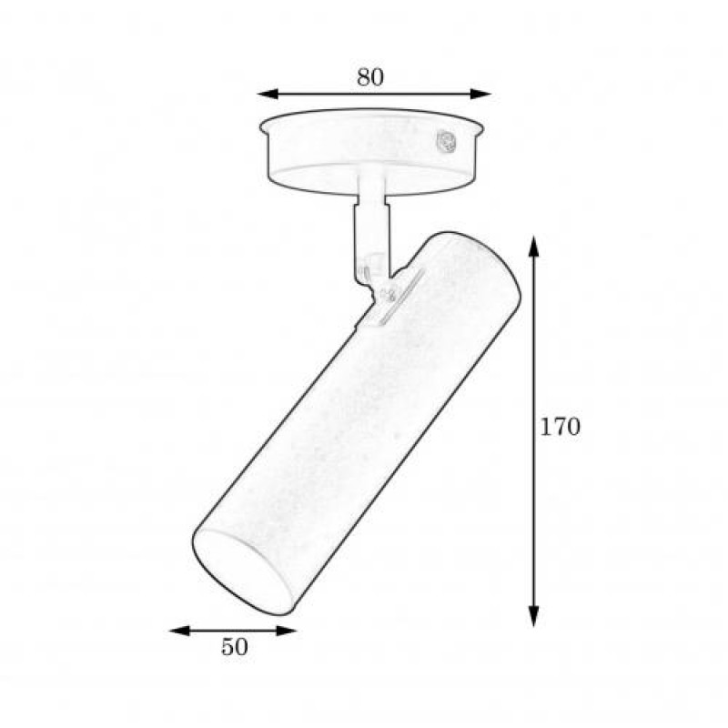 Світильник стельовий MSK Electric Telescope спот із поворотним плафоном NL 1750 AL