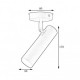 Світильник стельовий MSK Electric Telescope спот із поворотним плафоном NL 1750 AL