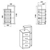 Комод на 4 ящики з полицями Компаніт 4-1П бук в інтернет супермаркеті PbayMarket!