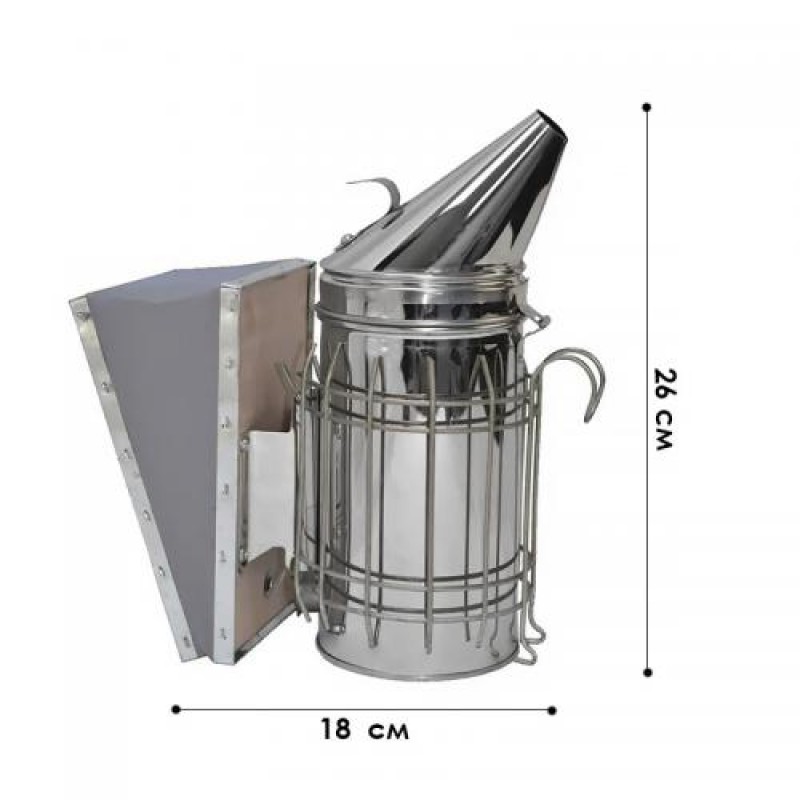 Димар пасічний з огорожею для бджільництва Lesko PYQ-003 26х18 см 13348-85962