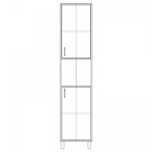 Шафа-Пенал Тиса Мебель ШС-405 Дуб сонома 205x35x45 см Шафа-Пенал Тиса Мебель ШС-405 Дуб сонома 205x35x45 см