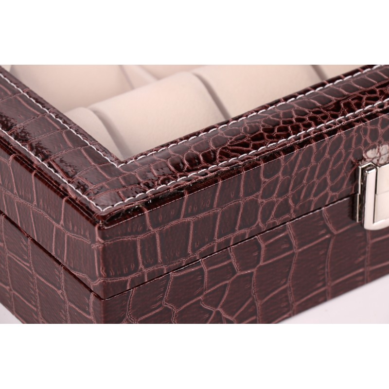 Шкатулка для зберігання годинників Craft 10PU.CROC.BR Коричневий