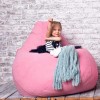 Крісло Мішок Груша Велюр 150х100 Студія Комфорту Великий рожевий