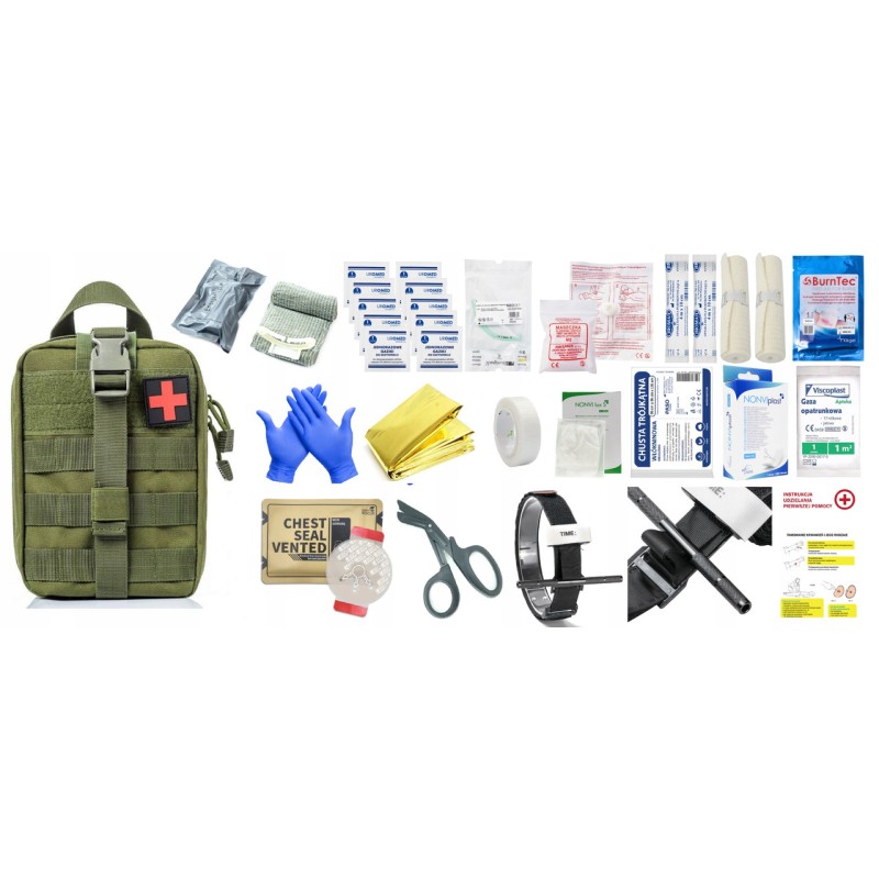 Комплект першої допомоги Аптечка Ifak Occlusion 40в1 Оливковий