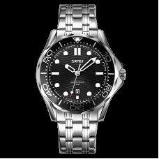 Чоловічий класичний годинник Skmei 9276 Сріблястий