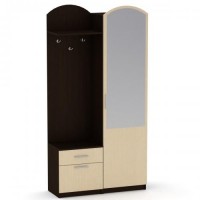 Передпокій Лідія Компаніт Венге комбі  (100х38х200 см) Передпокій Лідія Компаніт Венге комбі  (100х38х200 см)