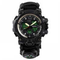 Наручний годинник чоловічий з компасом BESTA Life Pro AllBlack Чорний (3085) Наручний годинник чоловічий з компасом BESTA Life Pro AllBlack Чорний (3085)