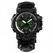 Наручний годинник чоловічий з компасом BESTA Life Pro AllBlack Чорний (3085) Наручний годинник чоловічий з компасом BESTA Life Pro AllBlack Чорний (3085)