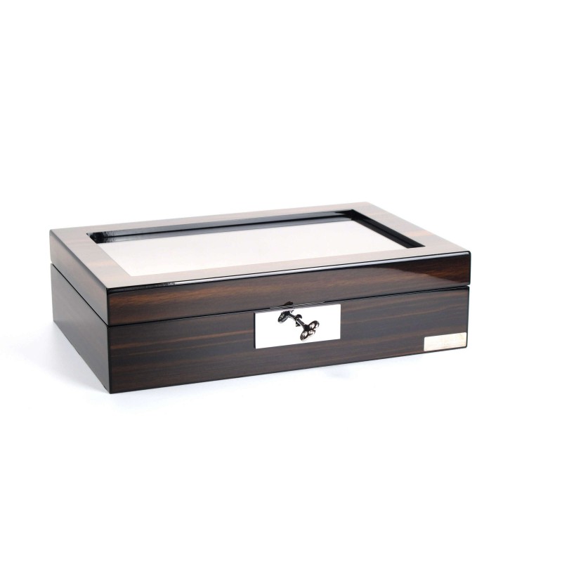 Шкатулка для зберігання годинників Salvadore WB/2386/10.EB 31,5х21х8,5 см Коричнево-чорний
