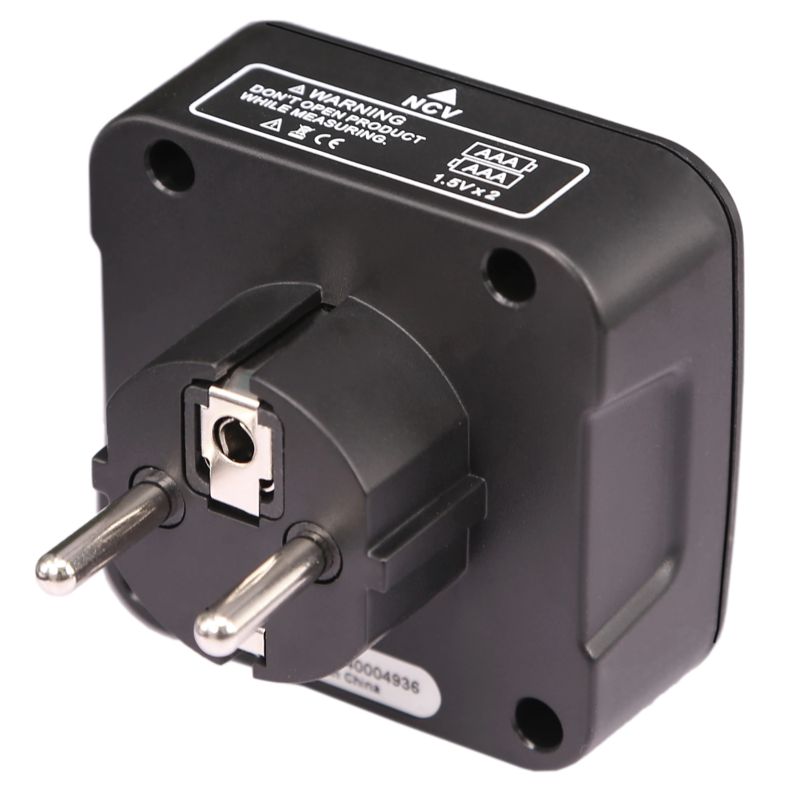 Тестер розеток цифровий BSIDE ZT-E8ER, з функцією безконтактного індикатора напруги