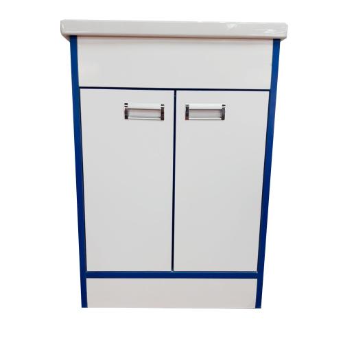 Тумба Mikola-M пластик 3.0 Blue з умивальником СОМО 70 см Тумба Mikola-M пластик 3.0 Blue з умивальником СОМО 70 см