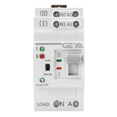 Автомат введення резерву з автоматичним та ручним перемиканням Geya G2R-25, 2 полюси, 25 Ампера, DIN
