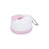 Складана силіконова склянка з кришкою та трубочкою Tonna Waist MARSHMALLOW 1