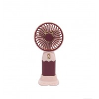Ручний вентилятор Mini Fan Hello Summer 121 Бордово-рожевий (30151451)