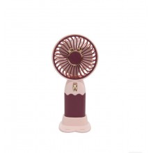 Ручний вентилятор Mini Fan Hello Summer 121 Бордово-рожевий (30151451)