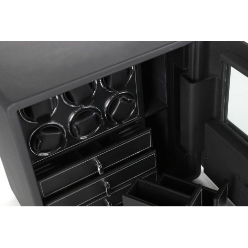 Сейф Salvadore для підзаводу 6 годинників Mini Black Safe 440х260х440 мм Чорний Сейф Salvadore для підзаводу 6 годинників Mini Black Safe 440х260х440 мм Чорний