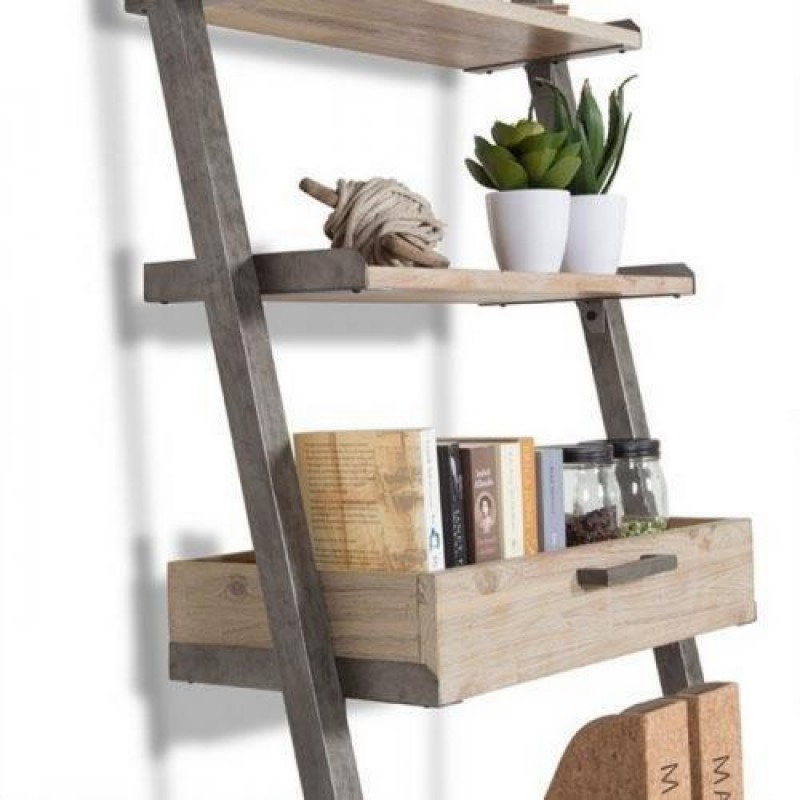 Стелаж для зберігання в стилі Loft NS-1706 2130x700x500 мм Серый