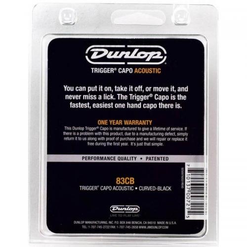 Каподастр Dunlop 83CB Acoustic Trigger Capo Black