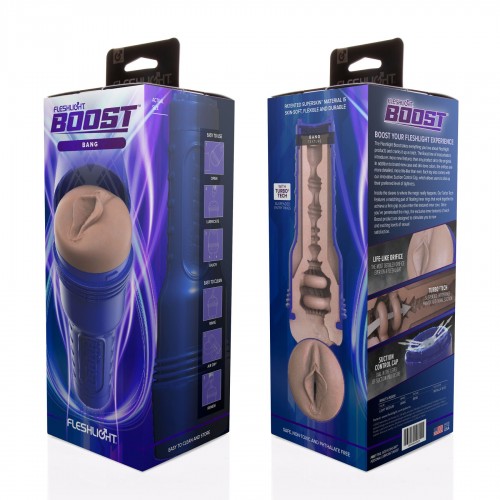 Мастурбатор-вагіна Fleshlight Boost Bang, плавні кільця Turbo Tech в інтернет супермаркеті PbayMarket!