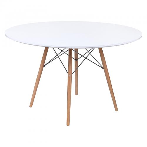 Стіл обідній Тауер Вуд SDM 120 см Білий