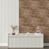 Декоративна панель ПВХ під цеглу 960*480*4мм (D) Sticker Wall SW-00001837 Коричнева