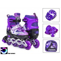 Набір роликові ковзани Happy 34-37 Violet (2741572-M)