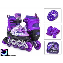 Набір роликові ковзани Happy 34-37 Violet (2741572-M)