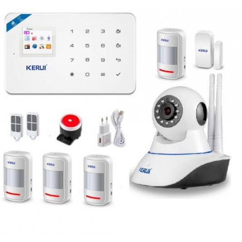 Сигналізація GSM KERUI W18 з Wi-Fi IP камерою для 4-х кімнатної квартири (GHJD7D) Сигналізація GSM KERUI W18 з Wi-Fi IP камерою для 4-х кімнатної квартири (GHJD7D)