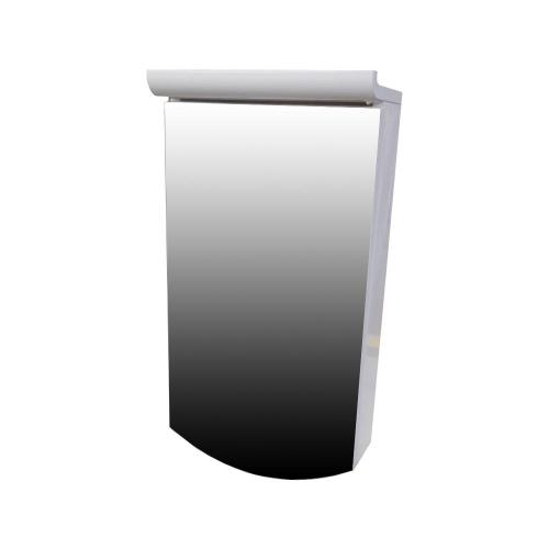 Дзеркальна шафа Mikola-M Plastic 4.1 права 55*70*15 см Білий