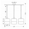 Люстра Candellux Porto 57x115 см Чорний (33-17611)