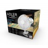 Настільний вентилятор Adler AD 7317 з прищіпкою Білий