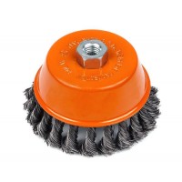 Щітка Polax чашкова по металу для УШМ (болгарки) М14 85 мм (54-161) Щітка Polax чашкова по металу для УШМ (болгарки) М14 85 мм (54-161)