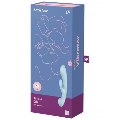 Вібратор-кролик Satisfyer Triple Oh Blue в інтернет супермаркеті PbayMarket!