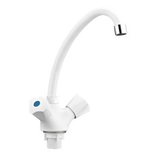 Змішувач для кухні Plamix Omega-271 White (PM0610)
