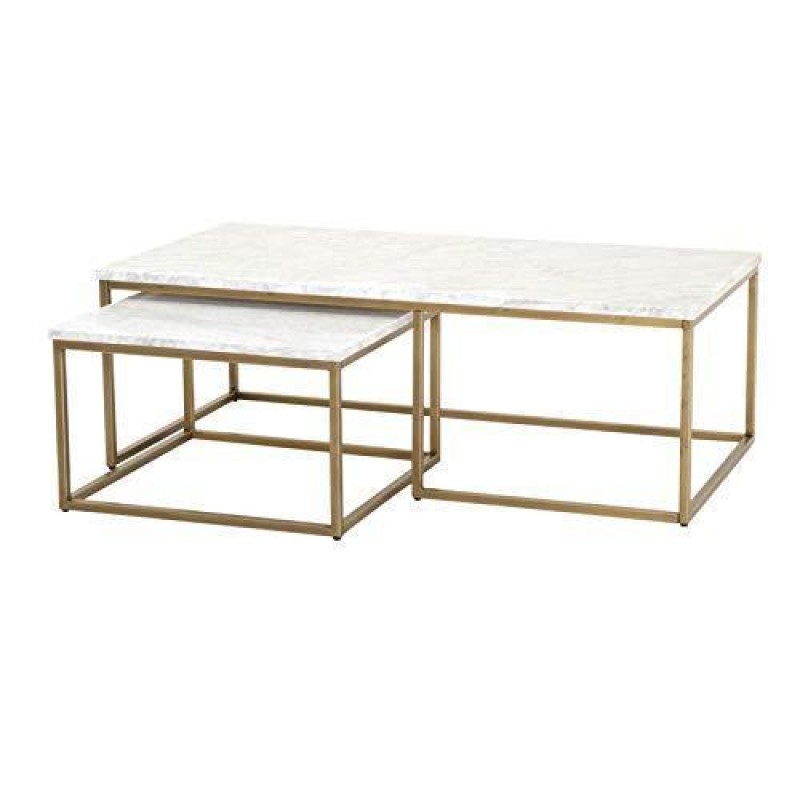 Комплект журнальних столиків у стилі Loft NS-303 480x1300x500 мм Золотой