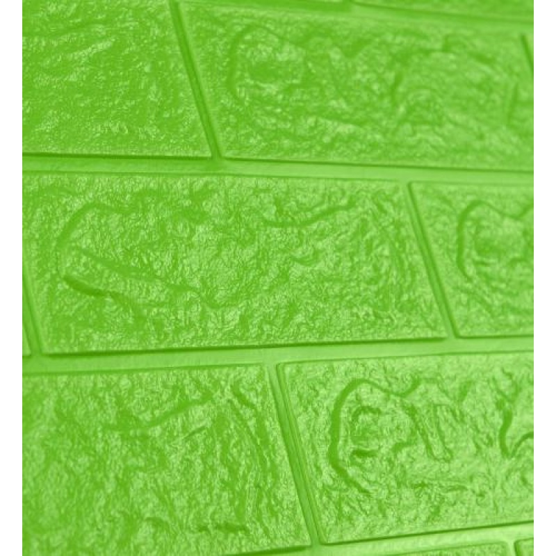 Самоклеюча декоративна 3D панель 3D Loft 700x770x5 мм Зелений (140)