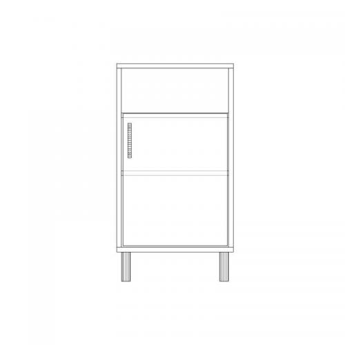 Тумба офісна Тиса Мебель ТМ-106 2 Сонома 75x60x40 см Тумба офісна Тиса Мебель ТМ-106 2 Сонома 75x60x40 см