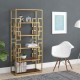 Стелаж для зберігання в стилі Loft Золотий NS-1839 2080x1150x450 мм