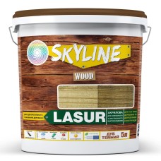 Лазур Skyline Lasur Wood декоративно-захисна для обробки дерева Дуб темний 5 л