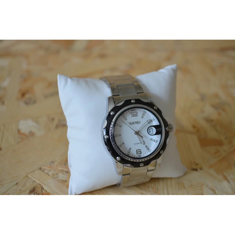 Чоловічий наручний годинник Skmei Robby Steel 0992S Сріблястий