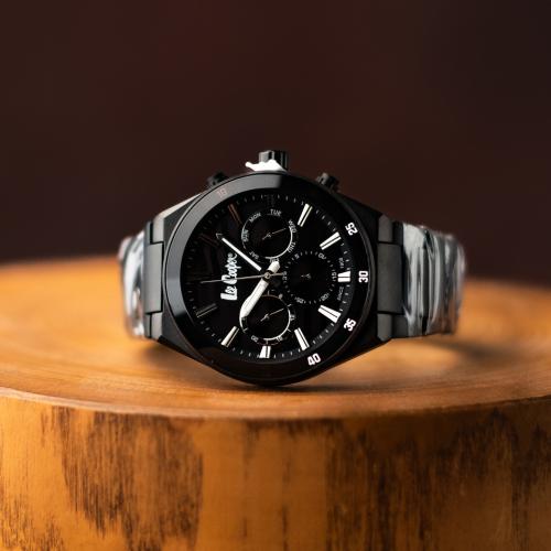 Наручний годинник чоловічий Lee Cooper Hit Black Чорний (3439) Наручний годинник чоловічий Lee Cooper Hit Black Чорний (3439)