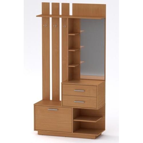 Передпокій з гачками Компанит Єва 100,3х38х195 см Бук Передпокій з гачками Компанит Єва 100,3х38х195 см Бук