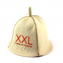 Лазнева шапка Luxyart One Size XXL розмір не головне штучний фетр Білий (LA-286)