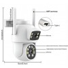 Камера відеоспостереження No Brand Q30-6MP Dual IP Camera Wi-Fi 6 Мп Білий (2390000024)