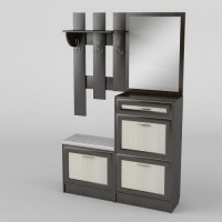 Передпокій Тиса Мебель-6 Венге Молочний 204.5x35x120 см Передпокій Тиса Мебель-6 Венге Молочний 204.5x35x120 см