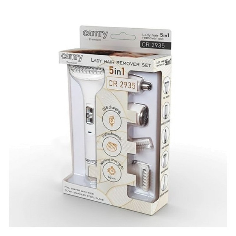 Тример для обличчя та зони бікіні 5в1 Camry CR 2935