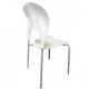 Стілець SDM Асторія пластикова з металевим каркасом Білий